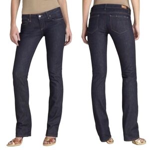 Paige Blue Heights Low Rise Skinny leg jeans